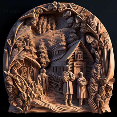 3D модель RELIEFCARVED WOODEN (STL)